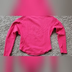 Free People (We the Free) Fuji Thermal - Size Small - Hot Pink/Barbie Pink